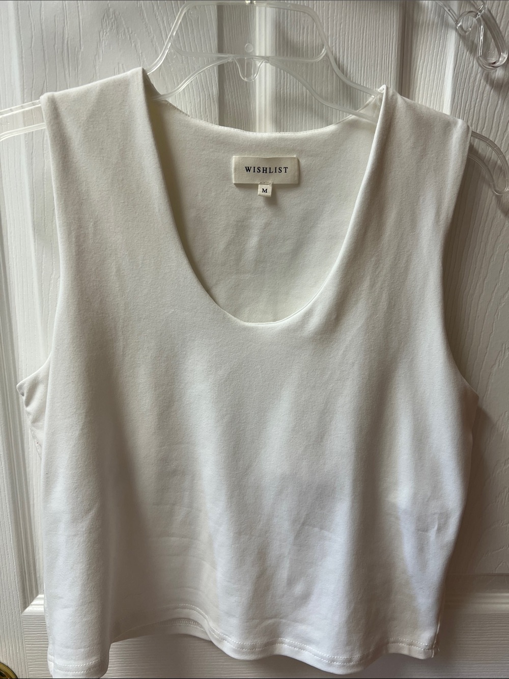 Wishlist White Scoop Neck Tank Top